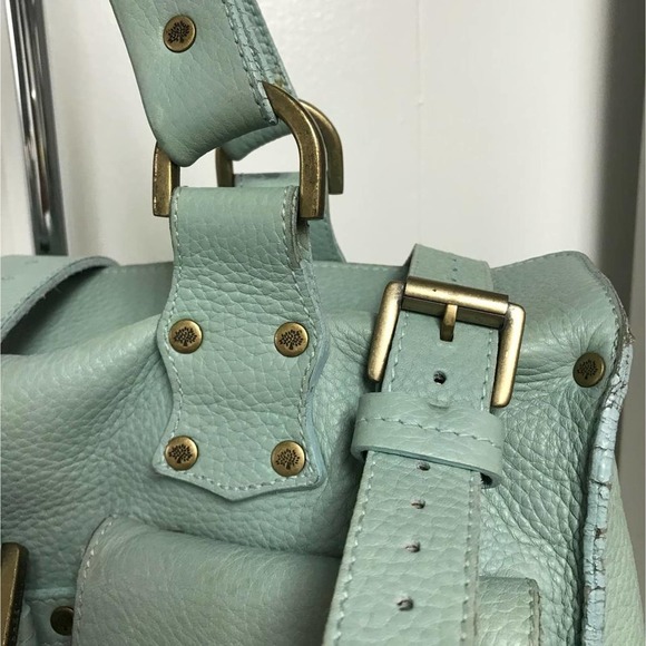 Mulberry Light Blue Leather Satchel - Picture 5 of 9
